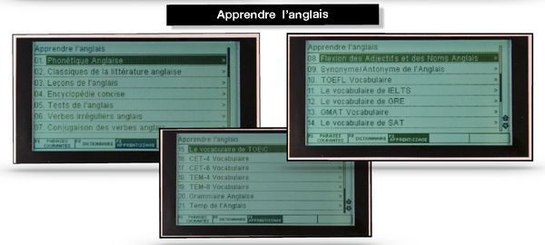 Dictionnaire électronique bilingue Franklin LV4D